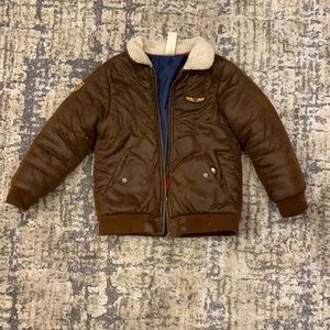 Brown aviator Jacket in size 4T